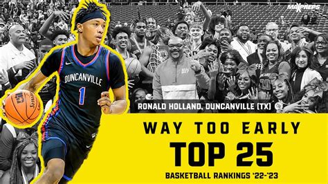 Way Too Early Top 25 High School Basketball Rankings 2022-23