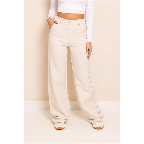 Beige Pantalon Extra Lang Extra Lange Pantalon Winkeltje Van Lynn