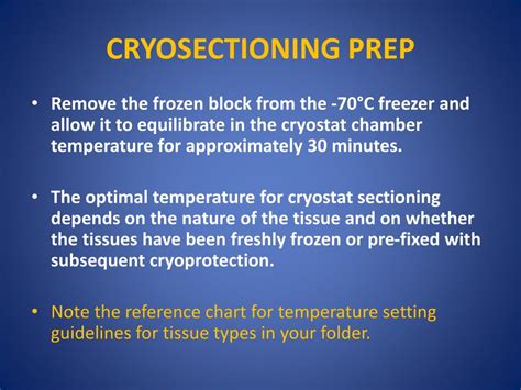 PPT TISSUE FREEZING METHODS FOR CRYOSTAT SECTIONING PowerPoint