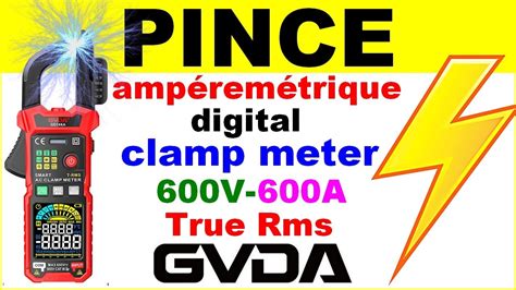 Pince ampèremétrique digital voltmètre multimètre électronique gvda