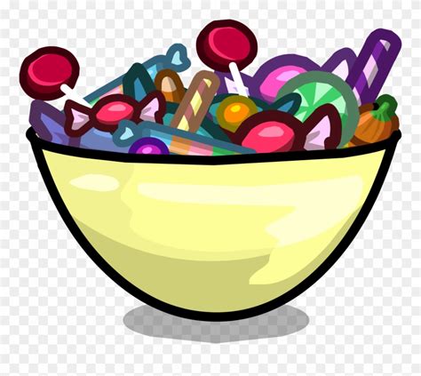 Candy Clipart Bowl Candy - Candy In A Bowl Clip Art - Png Download ...