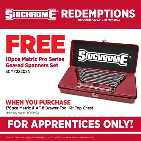 Sidchrome Scmt Pce Metric Af Drawer Tool Kit Top Chest