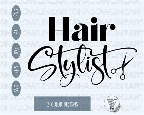 Hair Stylist Svg Hairdresser Svg Files For Cricut Digital Etsy