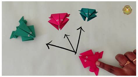 Paper Frog How To Make Jumping Paper Frog Paper Frog Making Lala