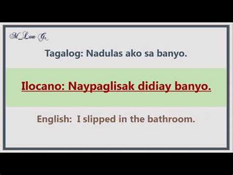 Let S Learn Basic Ilocano Phrases With Tagalog And English Translation