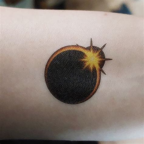 Pack Total Solar Eclipse Tattoo Eclipse Temporary Tattoo Etsy