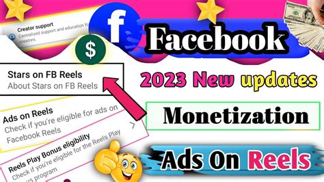 Big Update Facebook Monetization 2023 Ads On Reel Fb Stars