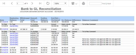 Bank To Gl Reconciliation Support Center