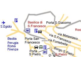 Assisi Historic Center Map Assisi OnLine ® Historic Center Map Assisi Umbria Italy