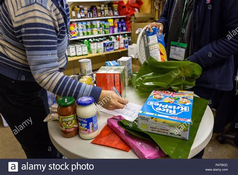 Food Bank Chichester Volunteers Provide The Needy Poor People With