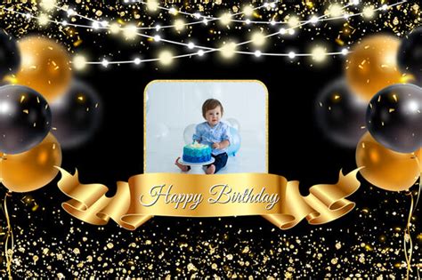 Birthday Party Balloons Custom Backdrop Banner M-09 – Dbackdrop