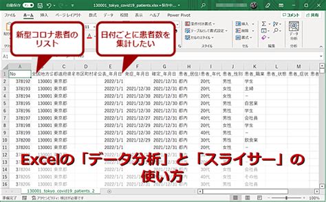 【excel】生データの分析にはこれを使え！ －－ 「データ分析」と「スライサー」の使い方：tech Tips ＠it