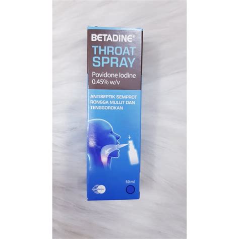 Jual BETADINE THROAT SPRAY 50ML Shopee Indonesia