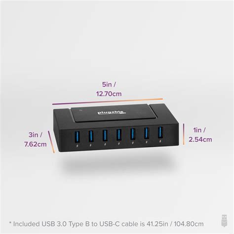 Plugable Usb 30 And Usb C 7 Port Charging Hub Plugable Technologies