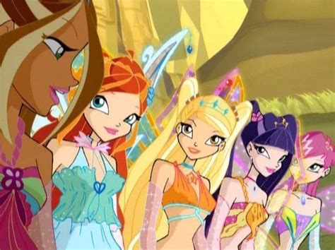 Flora Bloom Stella Musa And Tecna Winx Club Winx Club Bloom