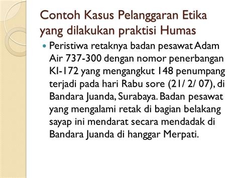 Contoh Kasus Pelanggaran Etika Bisnis Di Indonesia Berbagai Contoh