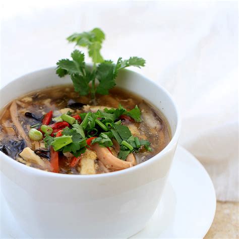 Hot And Sour Soup Suan La Tang China Sichuan Food