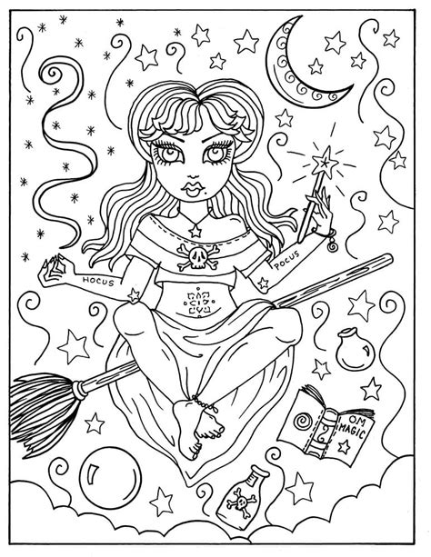 Sarah Sanderson Hocus Pocus Coloring Page Free Printable Coloring