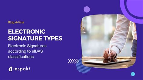 Electronic Signature Types (eIDAS)