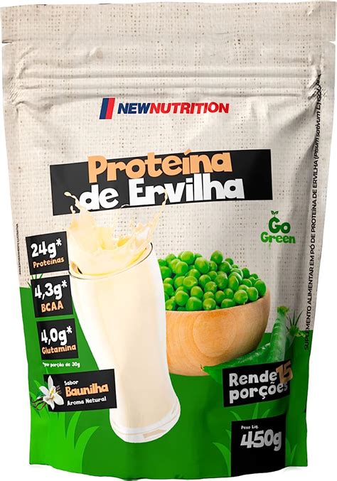 Whey Protein Proteína de Ervilha Isolada 450g Baunilha NewNutrition