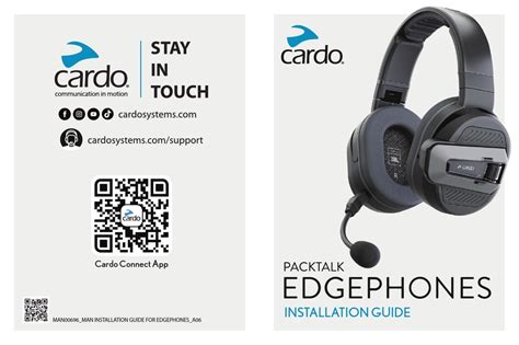 CARDO SYSTEMS PACKTALK EDGEPHONES INSTALLATION MANUAL Pdf Download ...