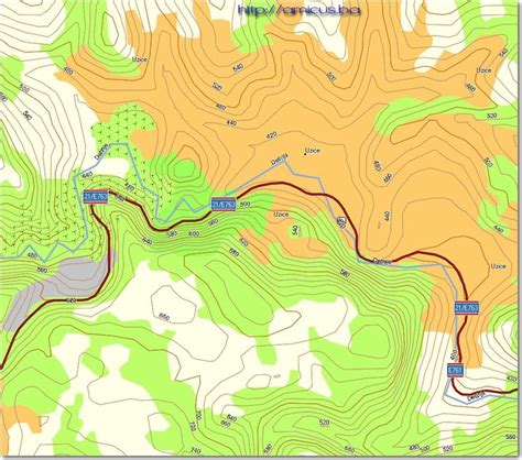 Topografska Karta Geografska Karta Bih Karte Besplatne Online