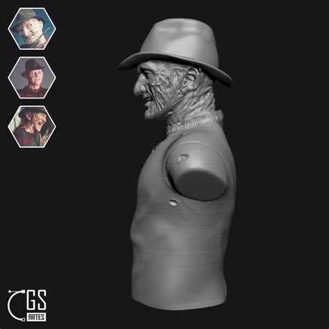 Freddy Krueger Bust 3d Model 3d Printable Cgtrader