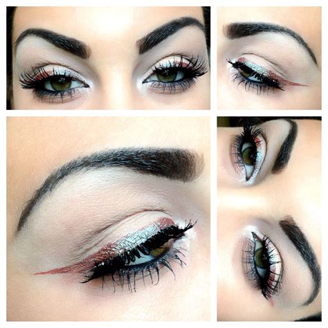 Mac Blue Brown Pigment Mixed With Eye Drops Makes A Fun Winged Liner