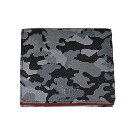 Grey Camouflage Double Sided Wallet Zippo Top Original American