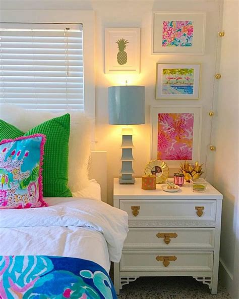 A Preppy And Perfect Room Designed By Tessamcauliff Featuring Our Pagoda Lamp In Powder Blue