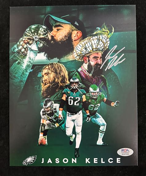 Philadelphia Eagles Jason Kelce Autographed 8 x 10 Photo - Carls Cards ...