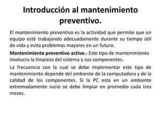 Mantenimiento Preventivo Ppt