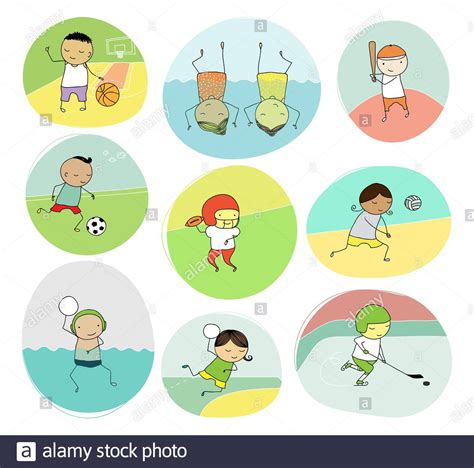 Children Playing Hockey At School Cut Out Stock Images And Pictures Alamy