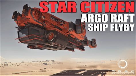 Star Citizen Low Level Ship Flyby Planet Daymar Argo Raft Youtube