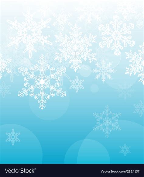 Light Blue Snowflakes Background