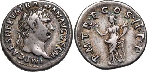 Imperio Romano Trajano 98 117 D C AR Denarius Rom Catawiki