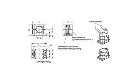 Gn V Sw Ganter Flansch Klemmverbinder