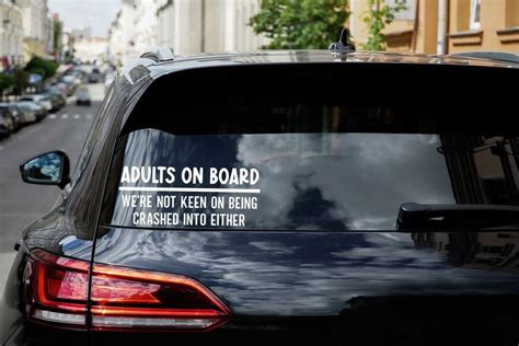 ADULTS on Board Car Decal, Driver Decal, Truck Decals, Suv Decals ...