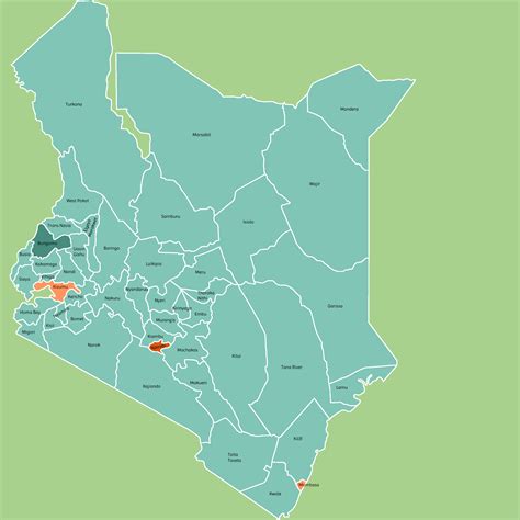 Kenya Counties Map