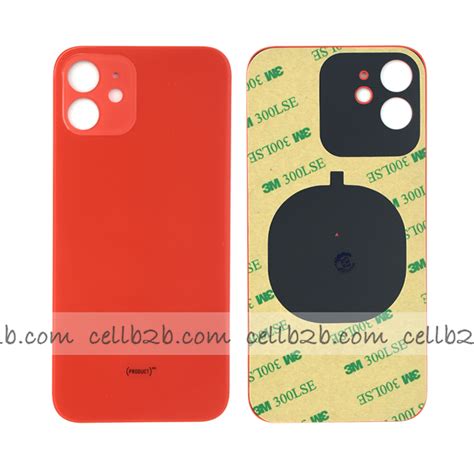 Tapa Trasera Cristal Para Iphone Rojo Cellb B