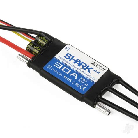 ZTW Shark G2 30A SBEC 32 Bit Water Cooled Brushless RC Boat Marine ESC