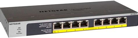 NETGEAR 8 Port 10 100 1000 Gigabit Ethernet PoE PoE Unmanaged Switch