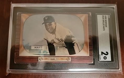 Bowman Willie Mays Sgc Freshly Graded Nice Color Well