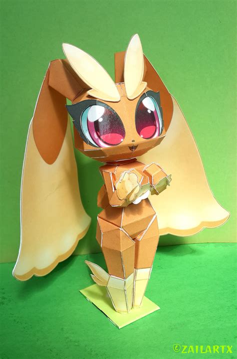 Kawaii Lopunny Papercraft By Zailartx On Deviantart