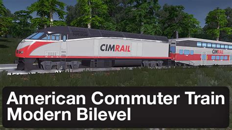 American Commuter Train Modern Bilevel Skymods