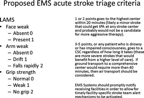 Stroke Severity As Well As Time Should Determine Stroke Patient Triage