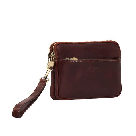 Clutch De Mu Eca De Cuero Para Hombre Fantini Pelletteria