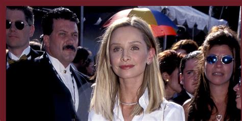 Calista Flockhart Rewears Golden Yellow Ralph Lauren Skirt From 1999