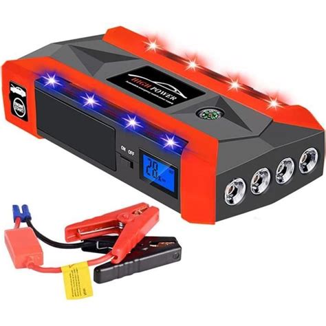 Booster Batterie Voiture Puissant A Mah Jump Starter D Marreur