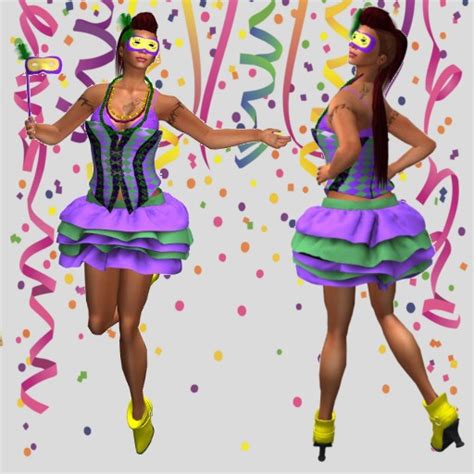 Second Life Marketplace Mardi Gras Costume